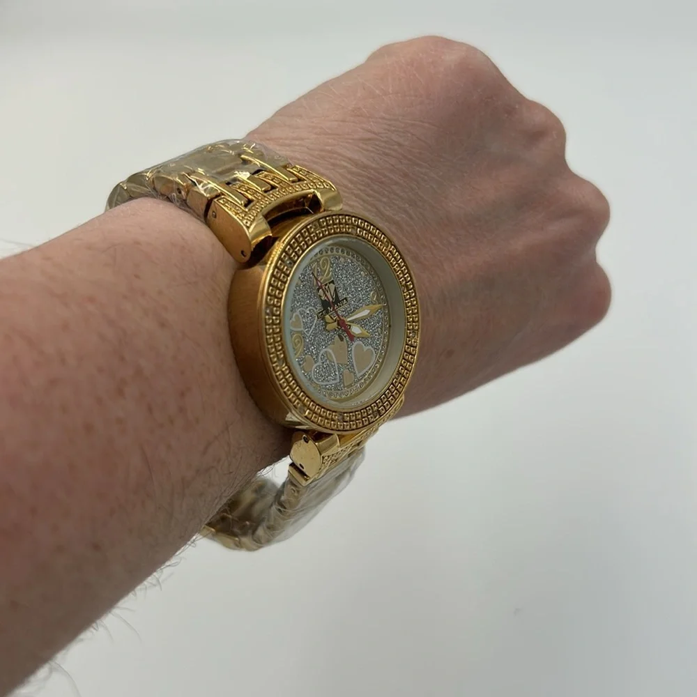 Working! Ice Mania Iced Out Genuine Diamond Accent Ladies Watch